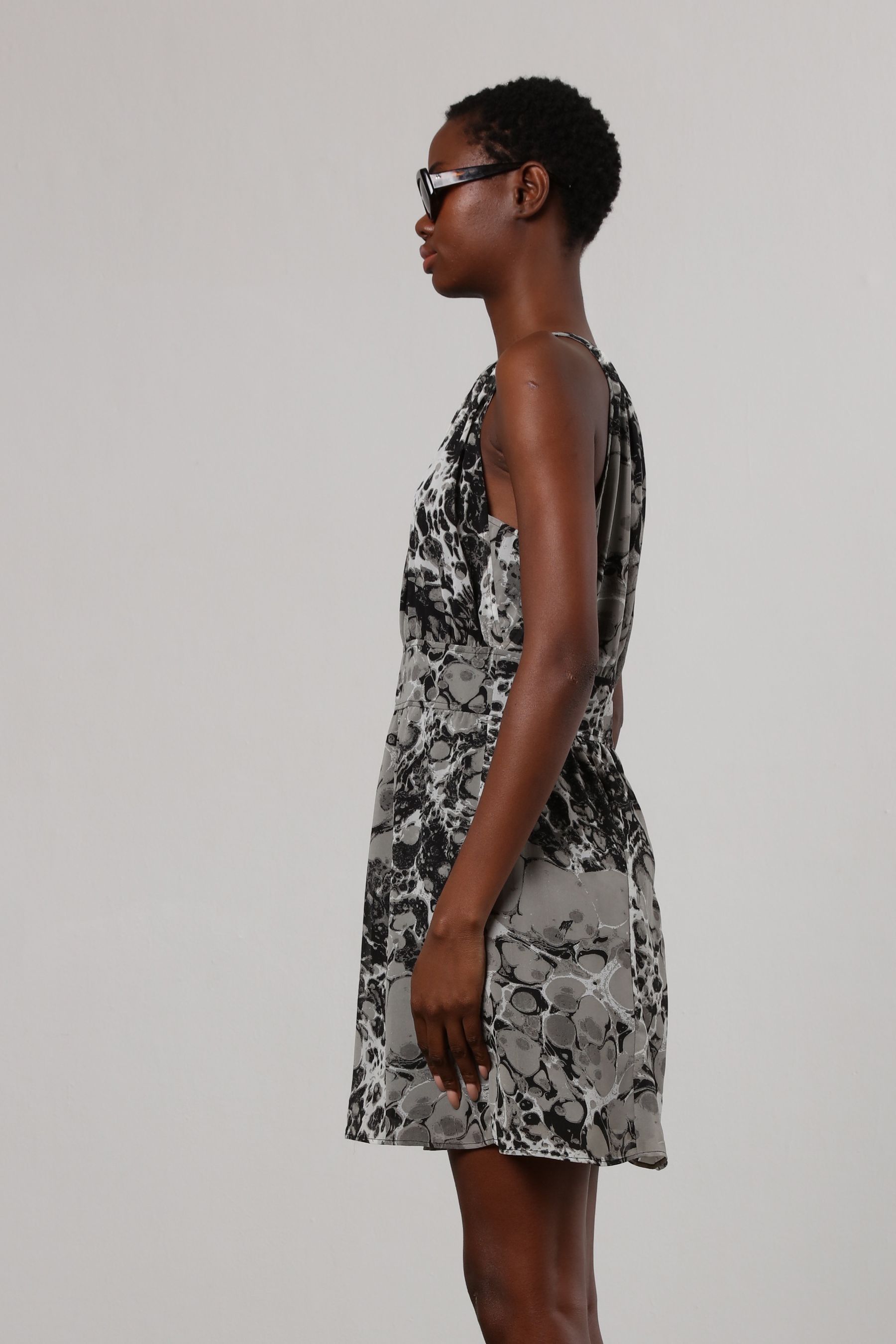 Buy Religion Grey Halterneck Noir Mini Dress With Fitted Empire Line from the Next UK online shop