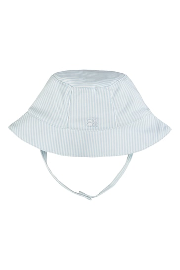 Emile et Rose Blue Narrow stripe Fishermans Hat with chin strap