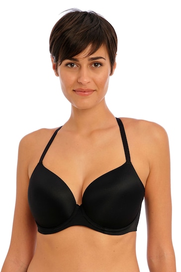 Freya Undetected Underwire Moulded T-Shirt Black Bra