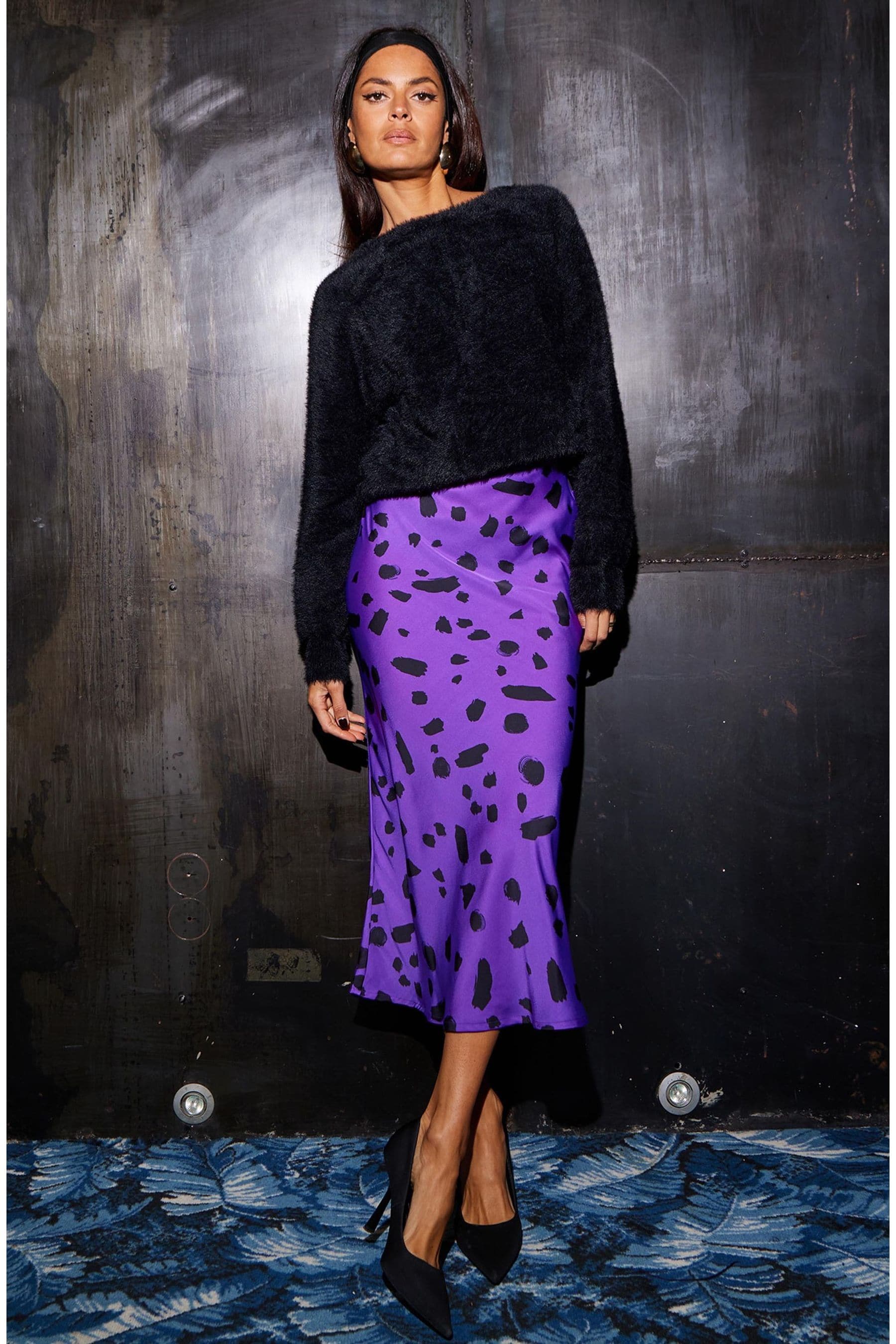 Dancing leopard midi skirt deals