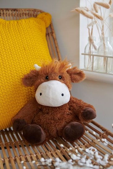 Warmies Brown Cow Warmable Plush Toy