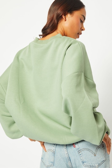 Skinnydip Oversized Green Mind Your Own Vibe Sweatshirt