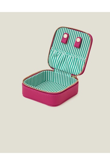 Accessorize Pink Accessorized Medium Square Jewellery Box