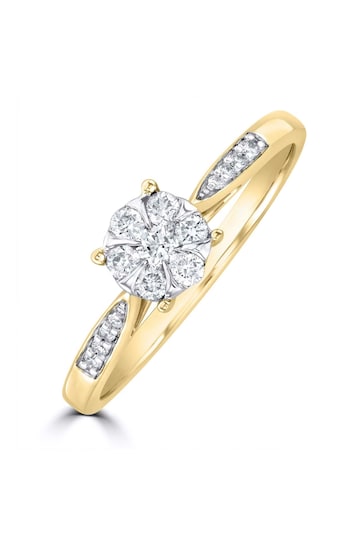The Diamond Store White 0.25ct H/Si Lab Diamond Engagement Ring