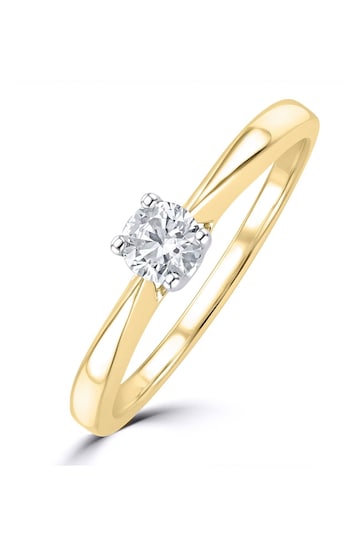 The Diamond Store White 0.25ct H/Si Lab Diamond Engagement Ring