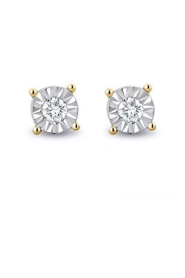 The Diamond Store White 0.10ct H/Si Lab Diamond Stud Earrings