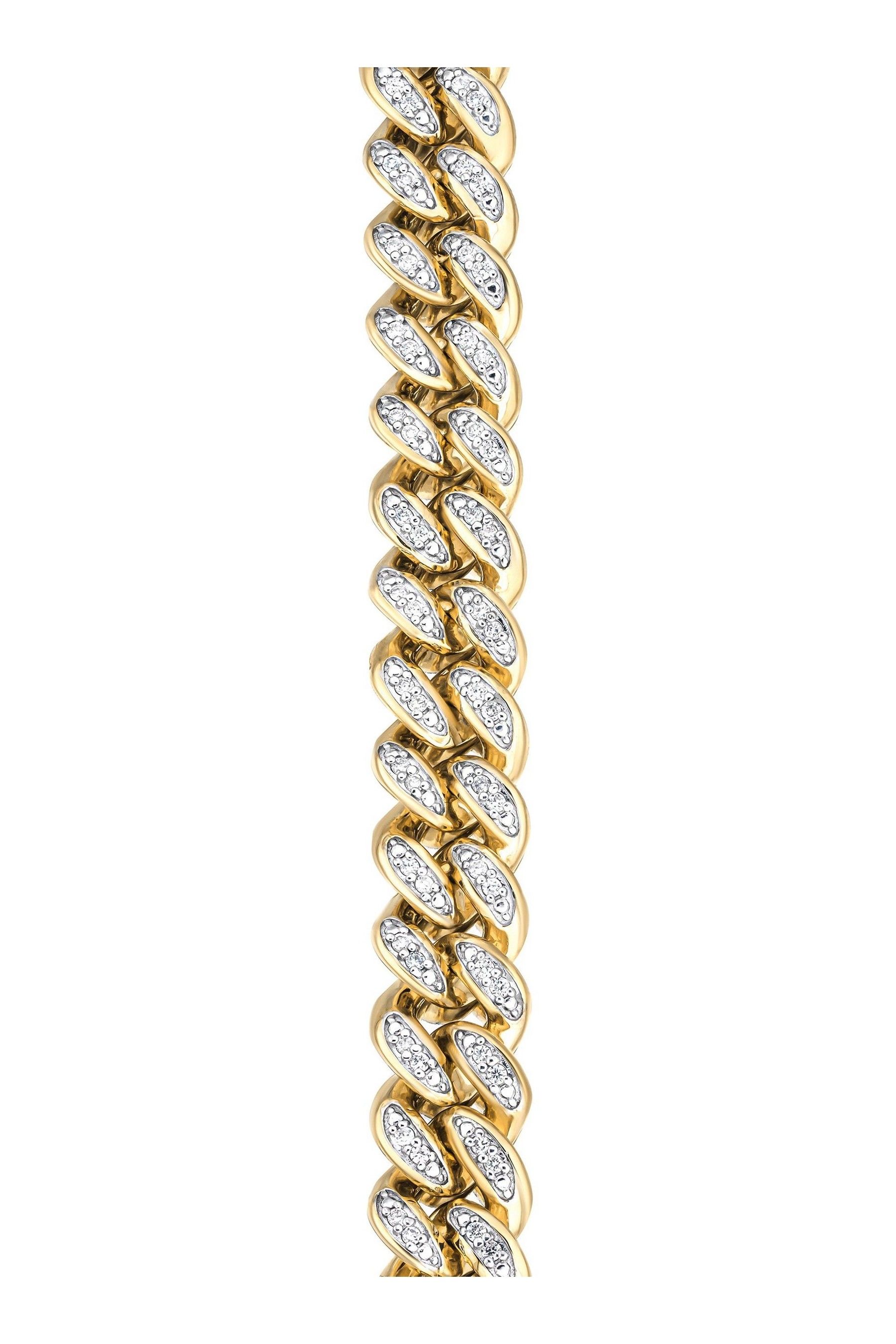 Mens lab diamond bracelet top