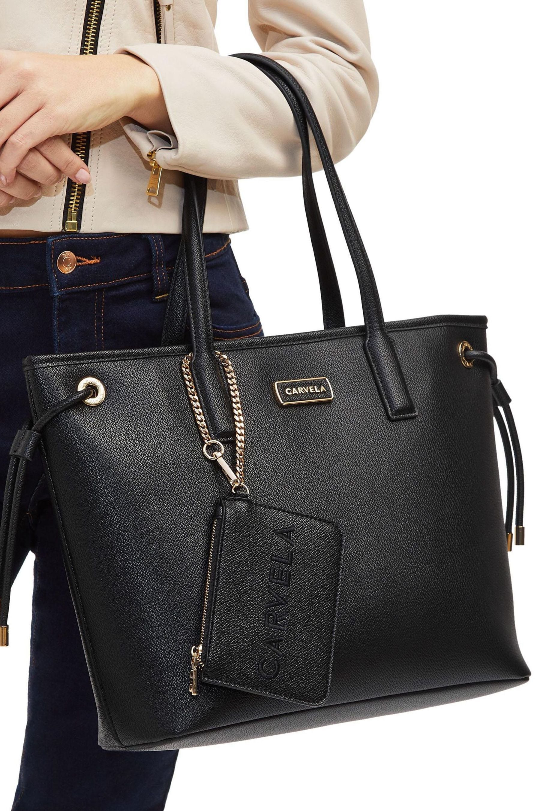 Carvela hot sale black handbag