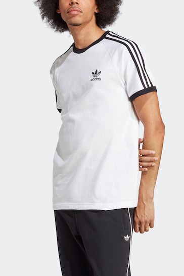 adidas Black/White Adicolour Classics 3-Stripes T-Shirt