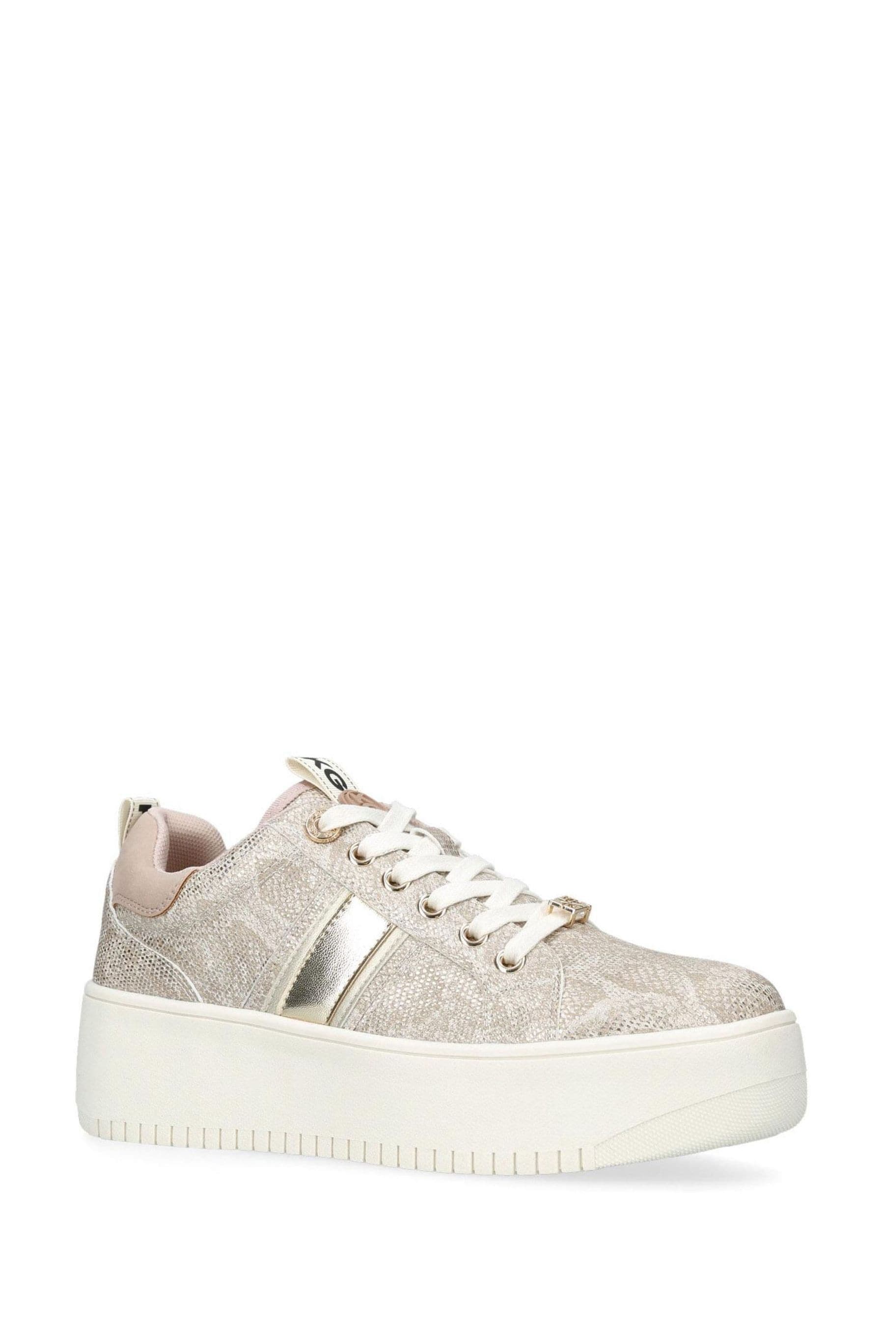 Kurt geiger sales silver trainers