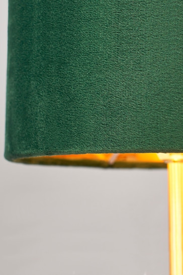 BHS Emerald Green Velvet Table Lamp