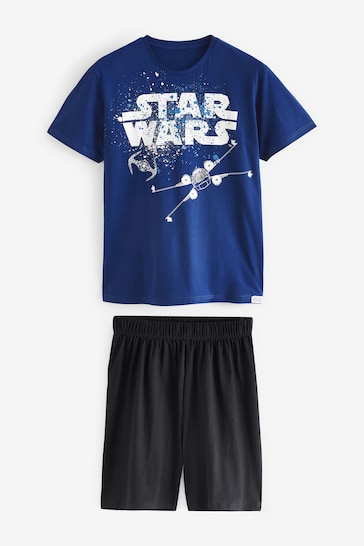 Character Blue Star Wars Short Pyjamas