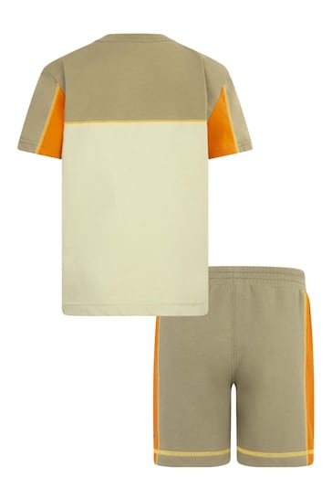 Nike Green Little Kids Reimagine T-Shirt and Shorts Set