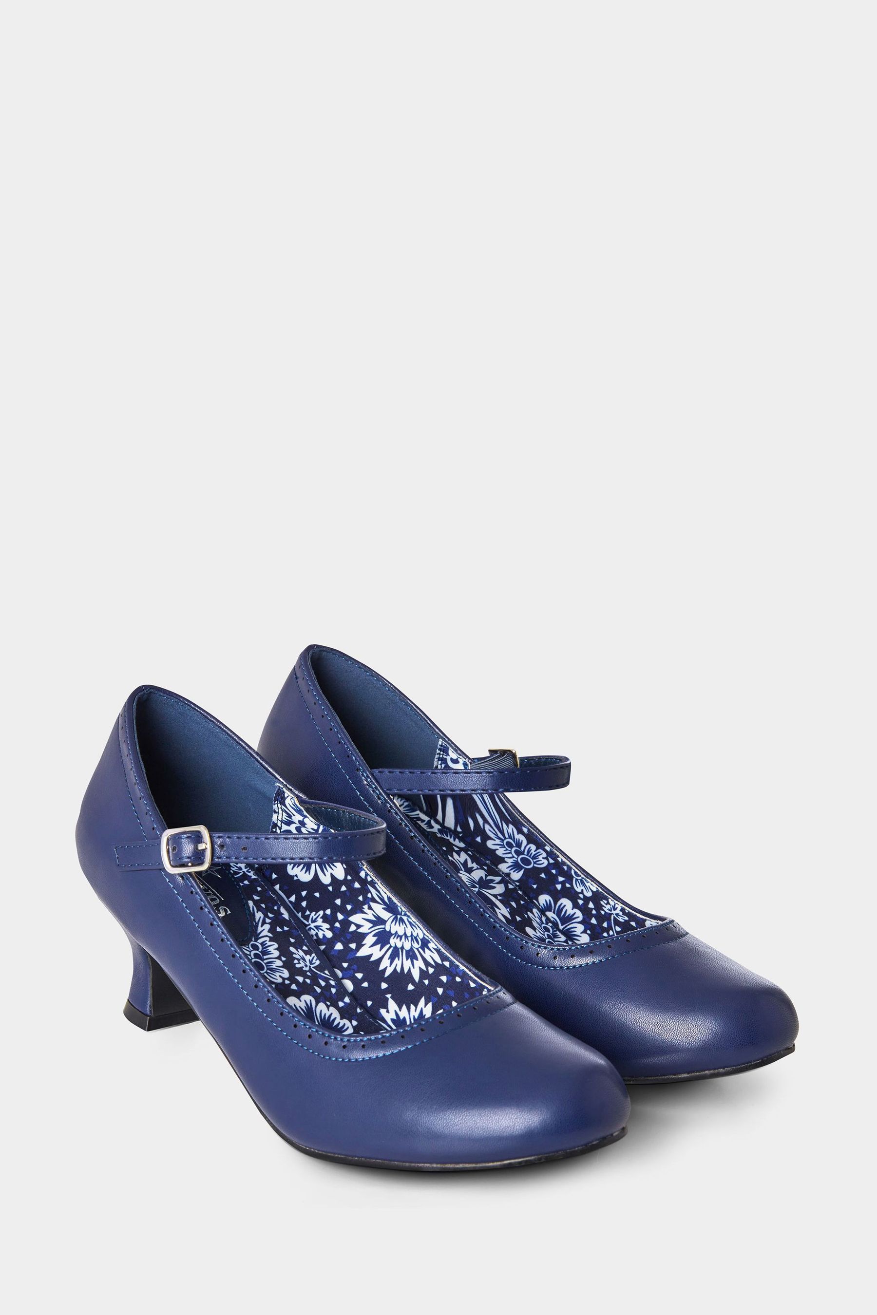 Joe Browns Blue Brogue Mary Jane Heels