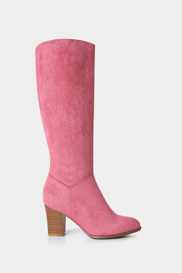 Joe Browns Pink Statement Retro Knee High Boots