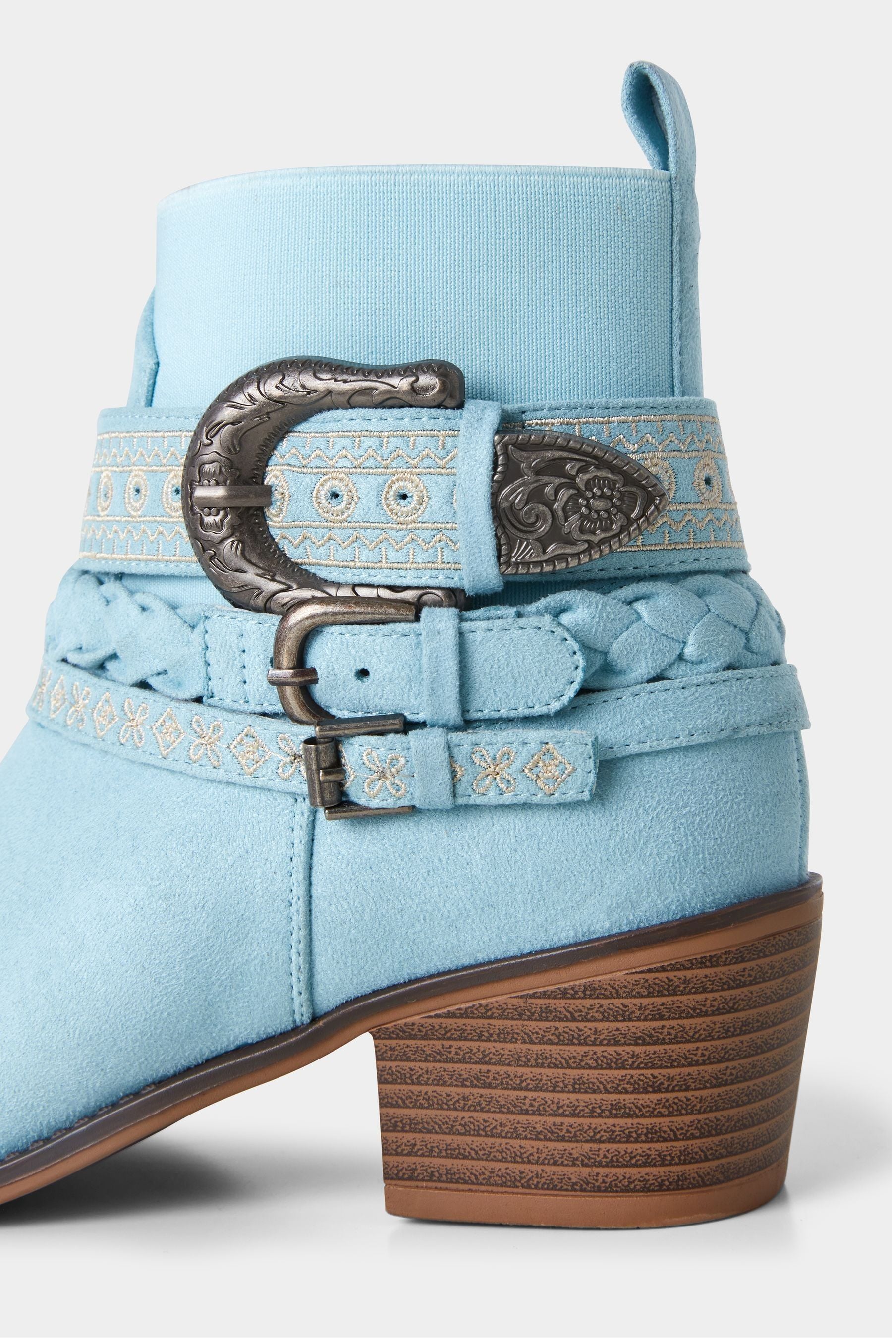 Buy Joe Browns Blue Soft Slouchy Western Ankle Boots from the Next