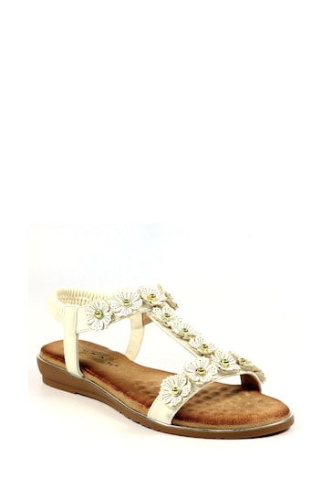 Lunar Bronwyn White Sandals