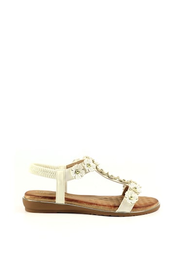 Lunar Bronwyn White Sandals