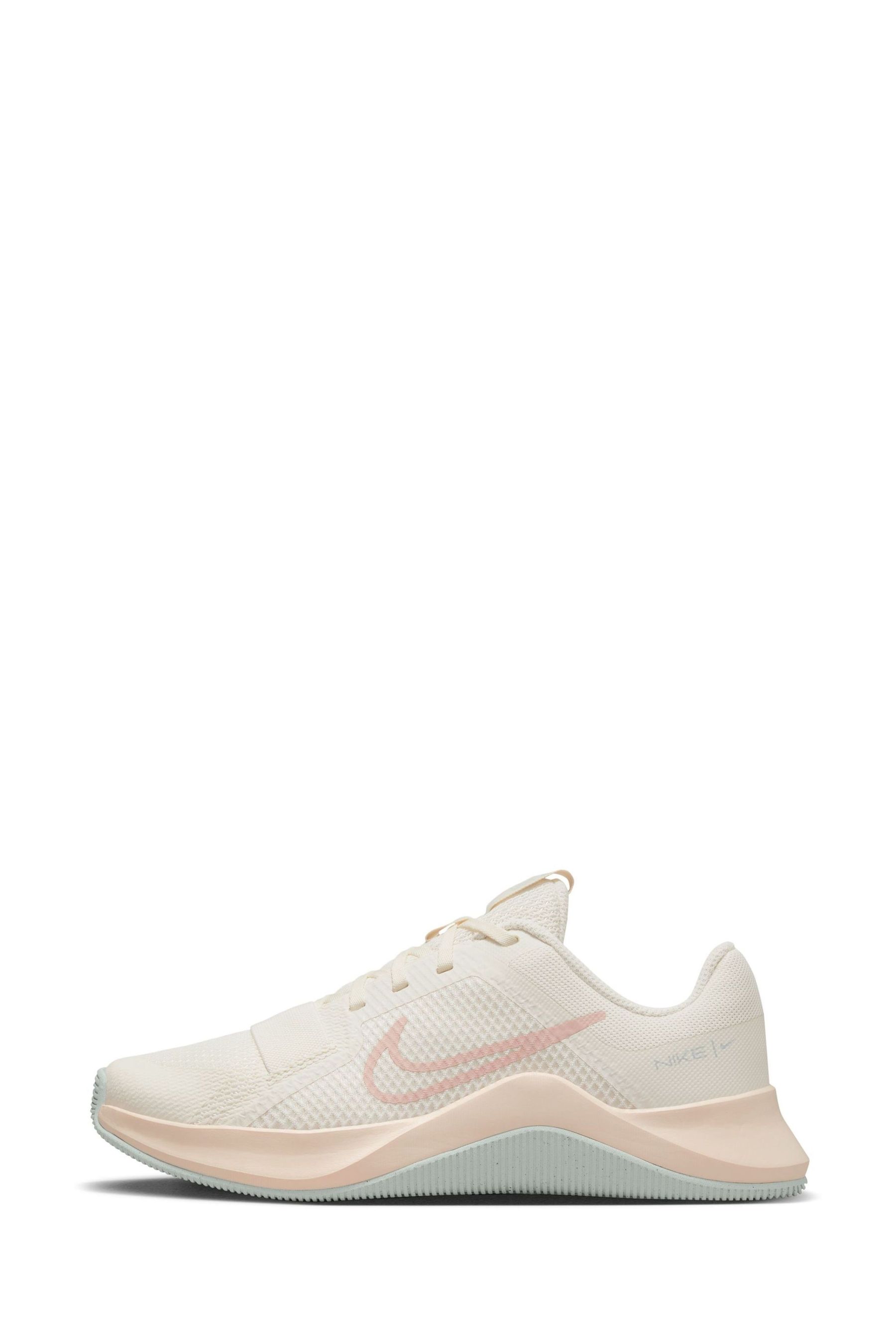 Cream top nike trainers