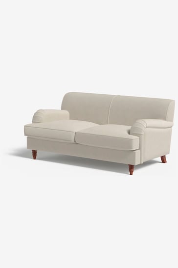 MADE.COM Cotton Weave Pebble Grey Orson 2 Seater Sofa