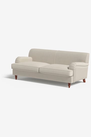 MADE.COM Cotton Weave Pebble Grey Orson 3 Seater Sofa