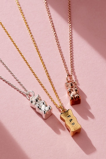 Personalised Gummy Bear Charm Necklace by Posh Totty