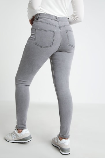 Simply Be Grey 24/7 Blue Skinny Jeans