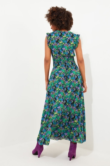 Joe Browns Green Boutique Vivid Floral Sequin Maxi Dress