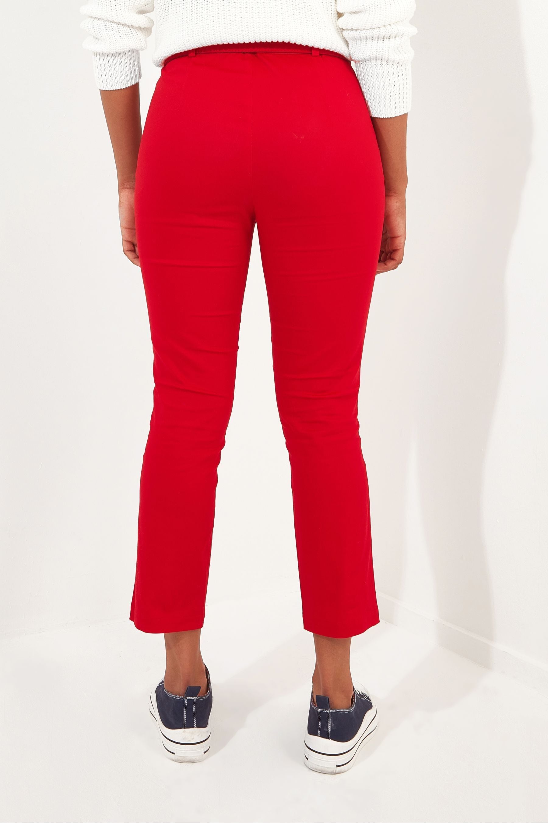 Buy Joe Browns Red Retro Belted Slim Capri Trousers from the Next