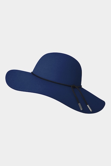 Joe Browns Blue Boho Wool Plait Floppy Hat