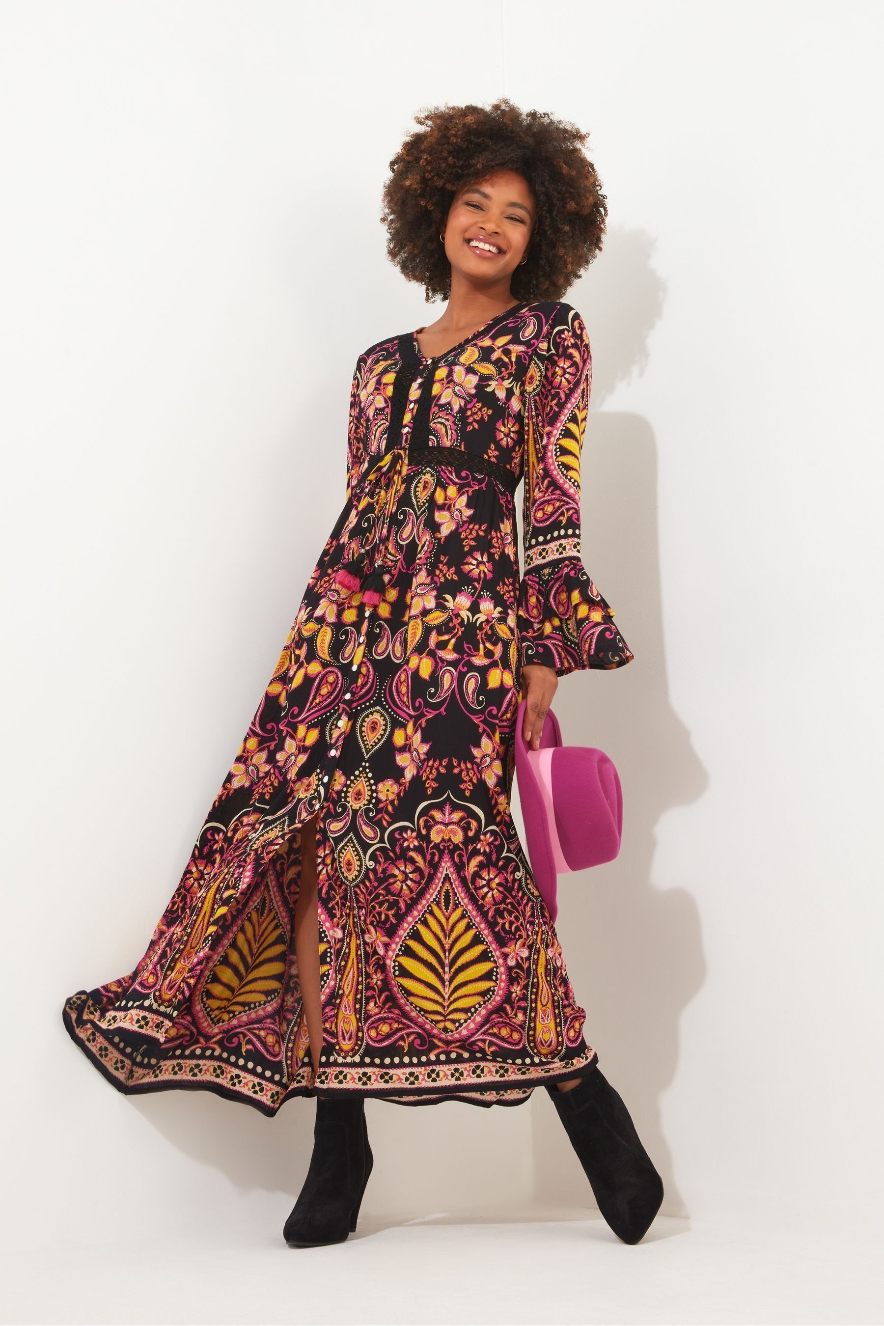 Petite boho maxi top dress
