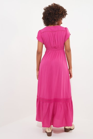 Joe Browns Pink Petite Colourblock Boho Maxi Dress
