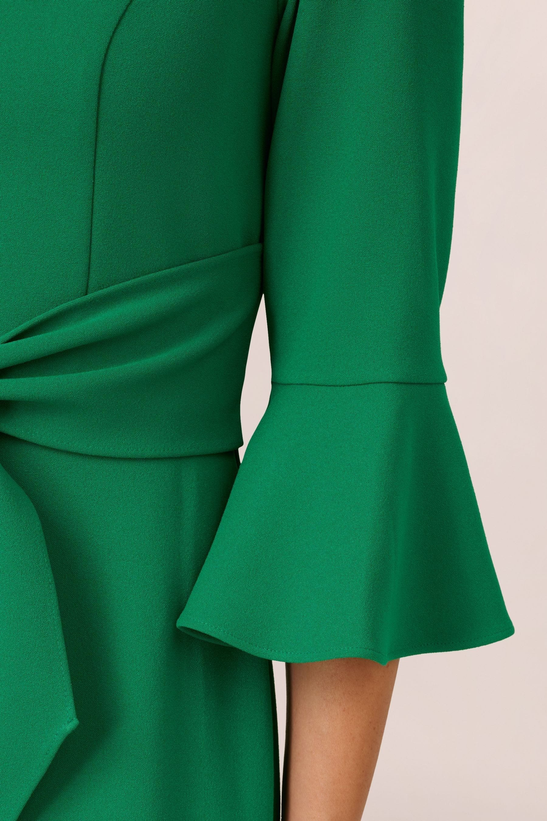 Emerald green bell sleeve dress store