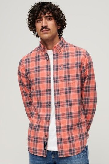 Superdry Red Vintage Check Overshirt