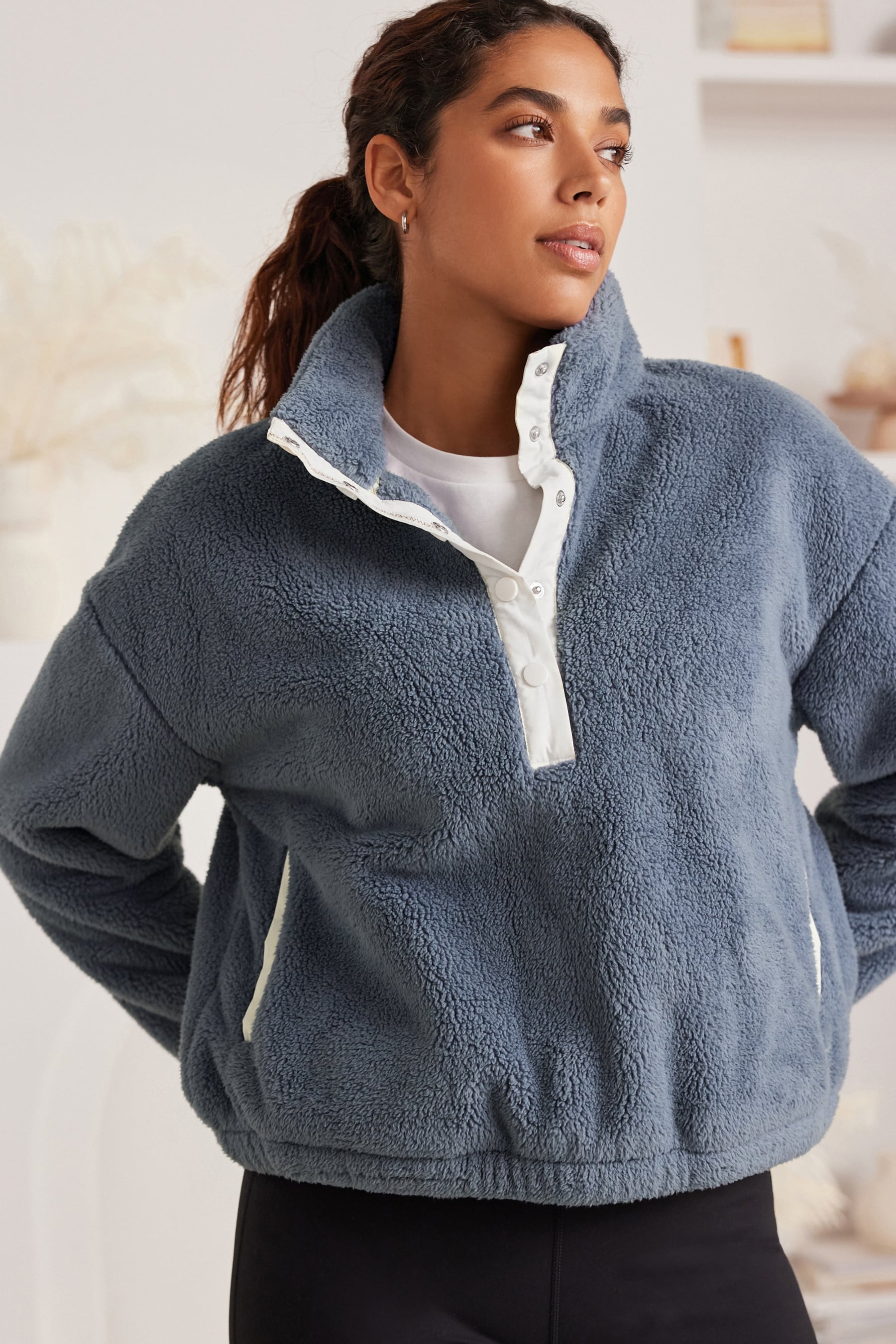 Borg fleece jumper discount