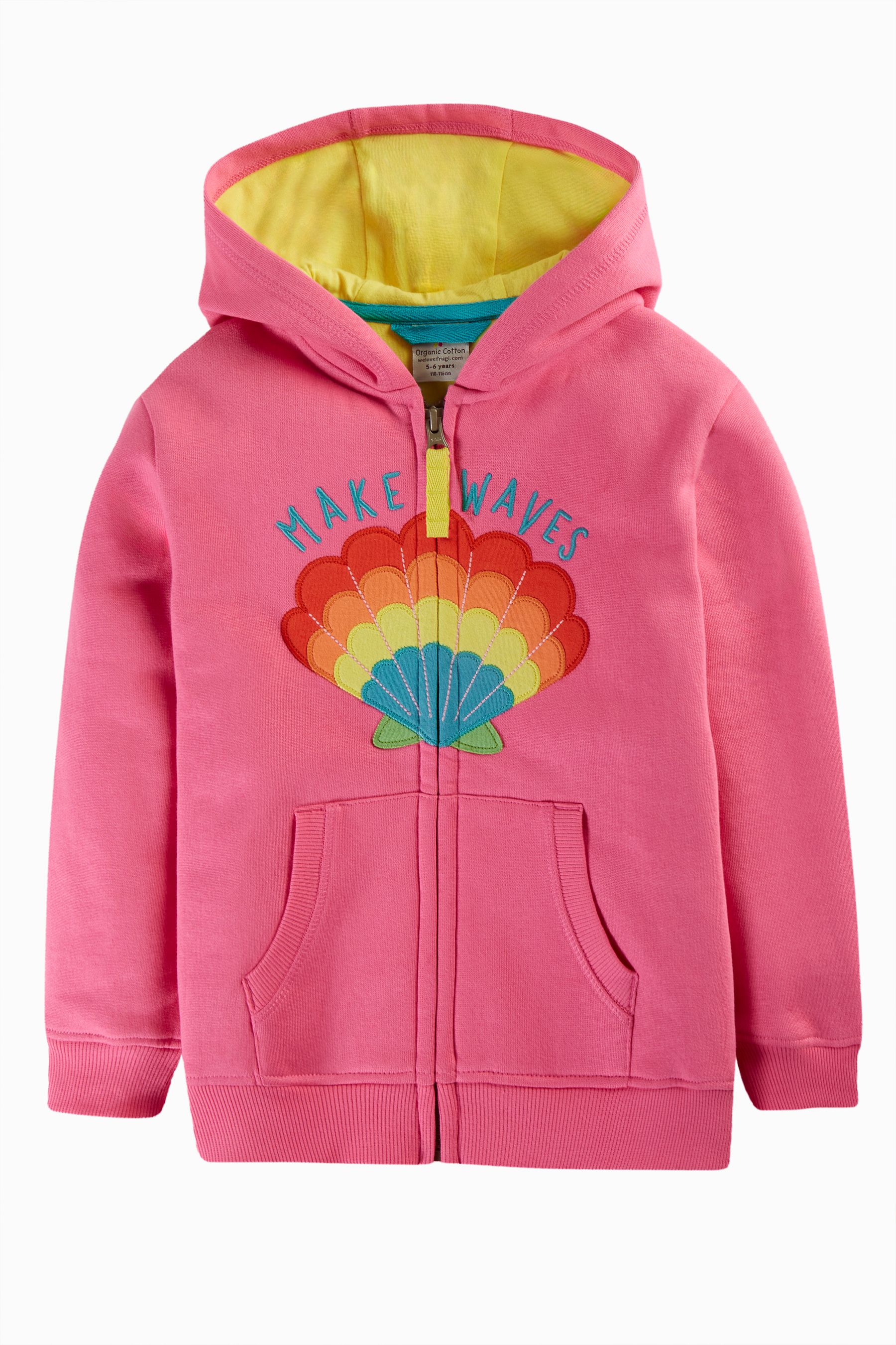 Pink rainbow hoodie top