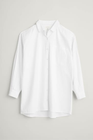 Seasalt Cornwall White Lavant Mor Cotton Shirt
