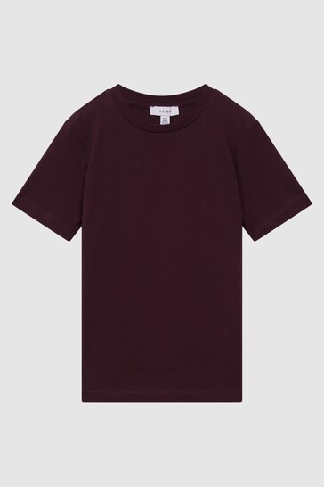 Reiss Bordeaux Bless Junior Crew Neck T-Shirt