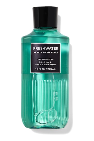 Bath & Body Works Freshwater 3-in-1 Hair, Face and Body Wash 3.7 oz / 104 g
