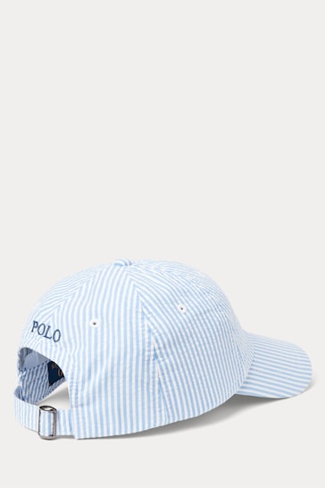 Polo Ralph Lauren Blue Seersuckr Cap
