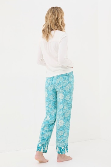 FatFace Blue Eva Spaced Floral Trousers