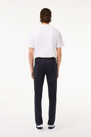 Lacoste Slim Fit Navy Blue Stretch Chino Trousers