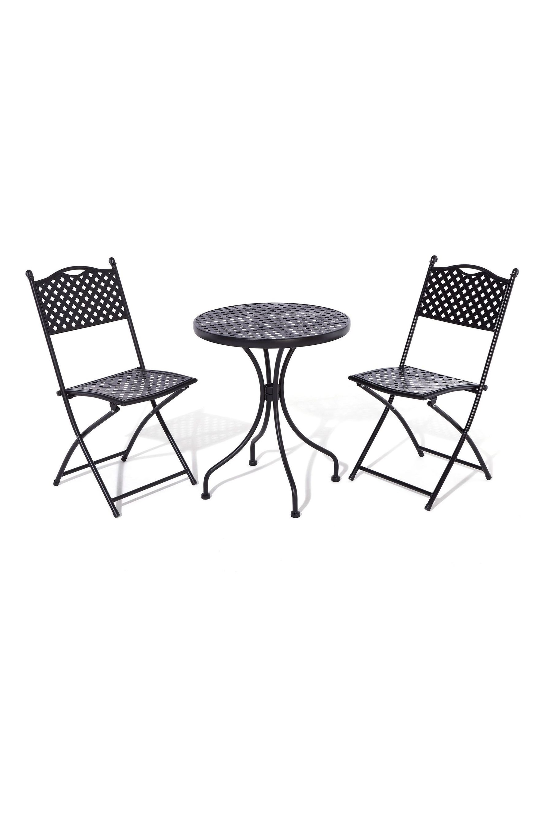 Buy Rowlinson Black Havana Garden Bistro Set from the Next UK