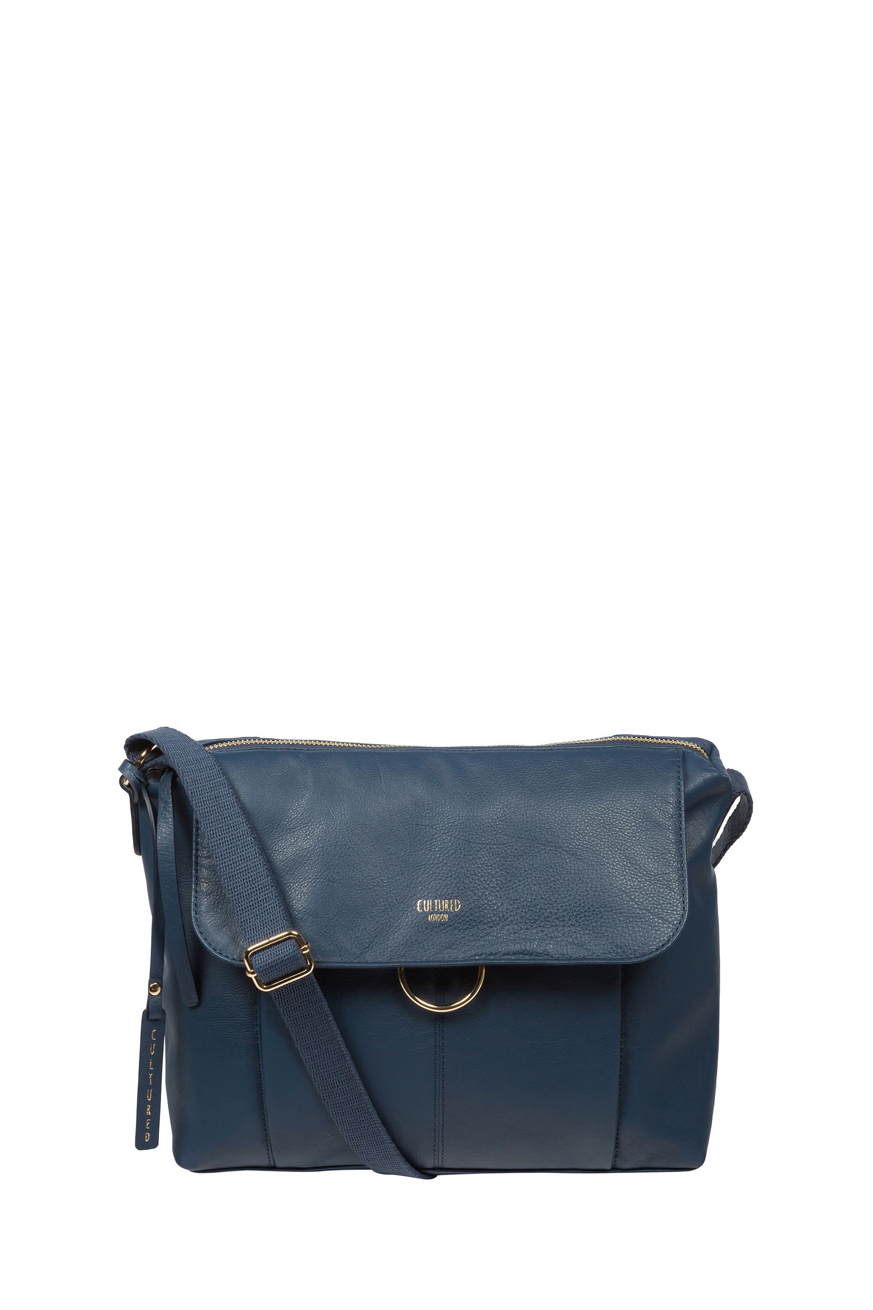 Reiss chancery leather satchel sales