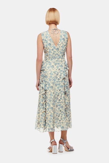 Whistles Blue Shaded Floral Nellie Dress
