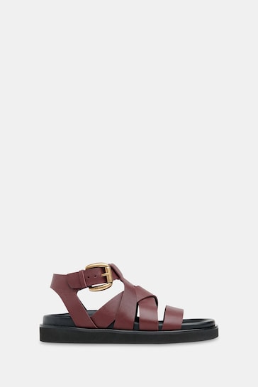 Whistles Red Ezra Strappy Sandals