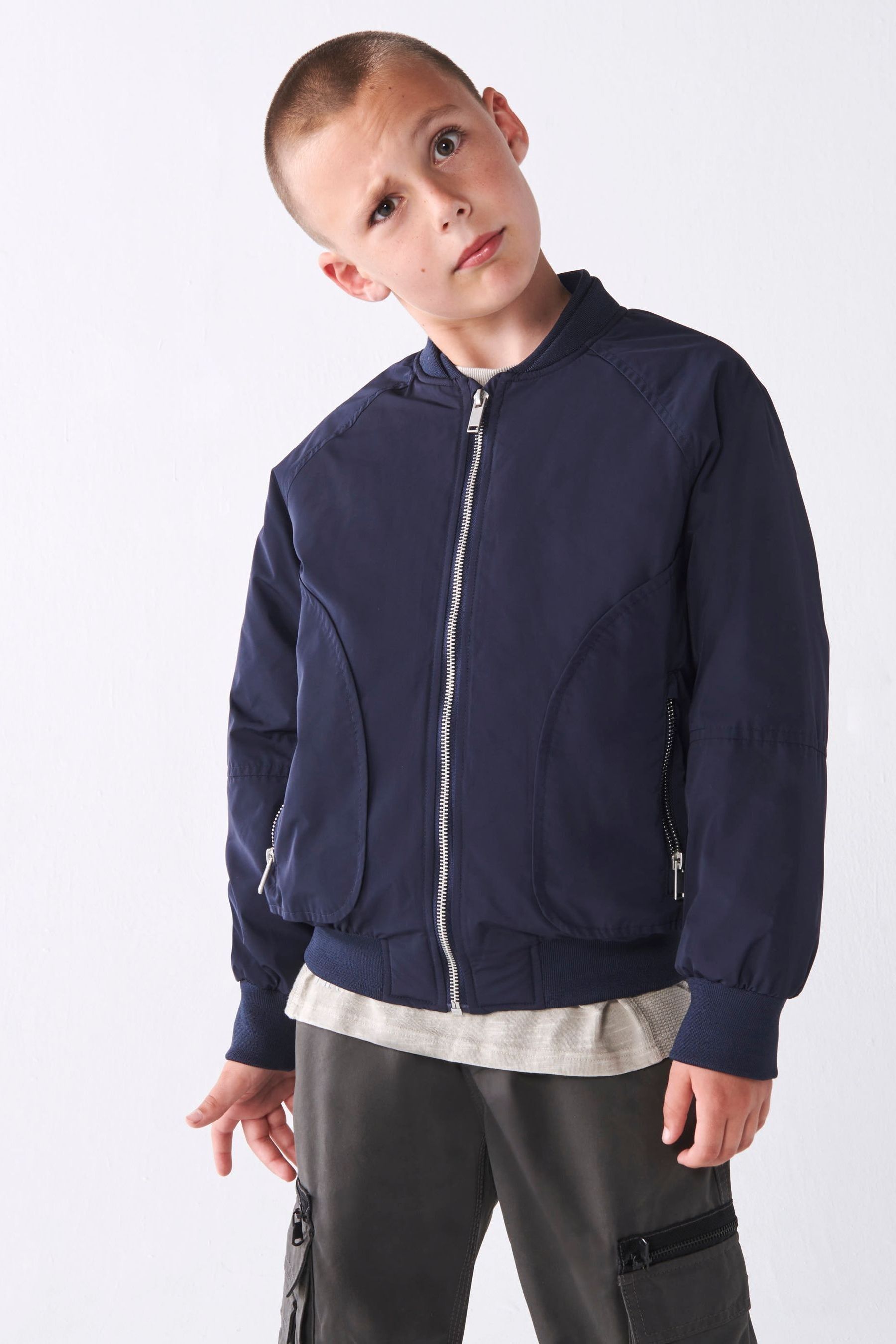 Boys smart bomber jacket hotsell