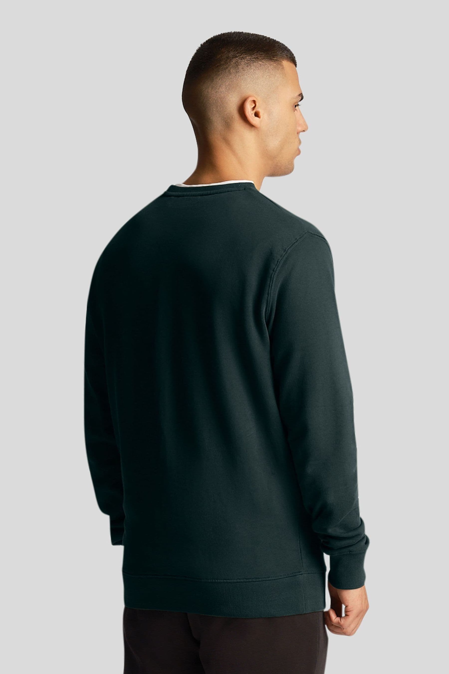Buy Lyle Scott Green Crew Neck Sweatshirt from the Next UK