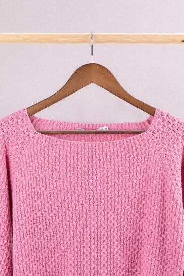 Lakeland Clothing Pink Maisie Relaxed Jumper