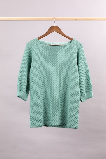 Lakeland Clothing Green Maisie Relaxed Jumper